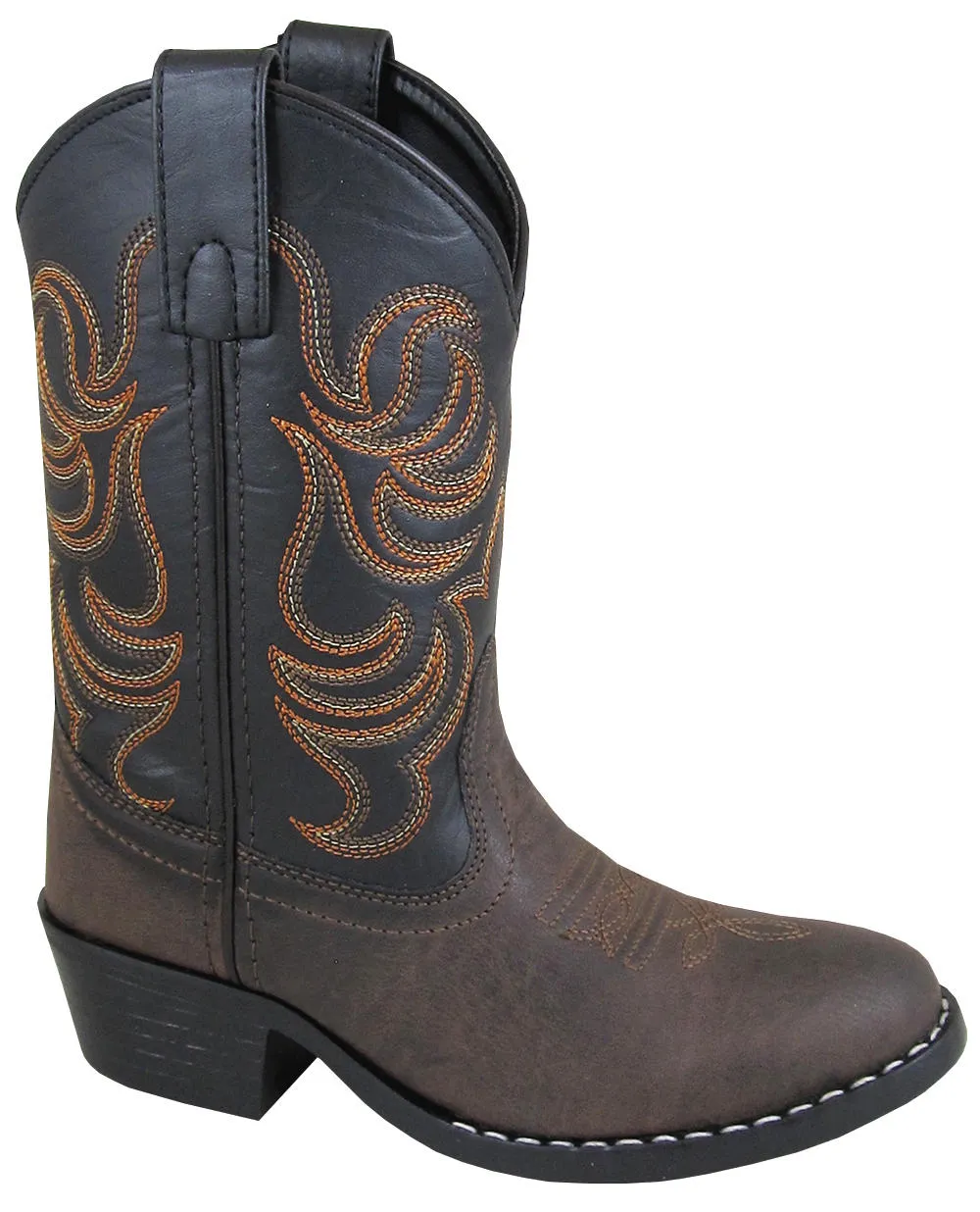 Brown and Black Western Boot for Toddlers in Smoky Mountain Monterey Style