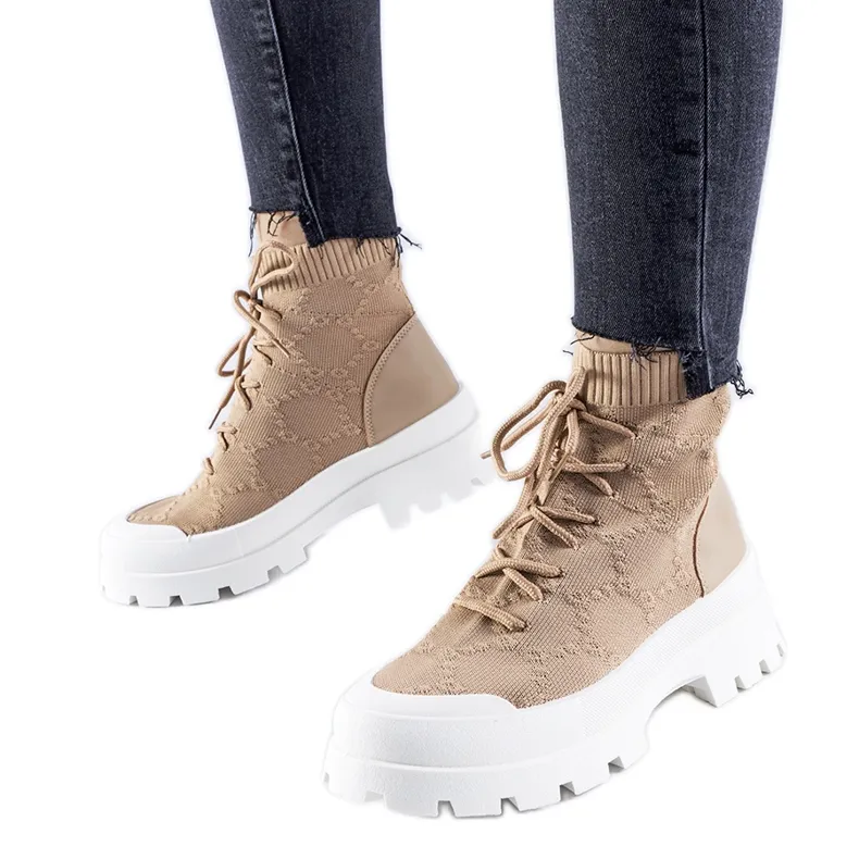 Brown Éric high-top sneakers