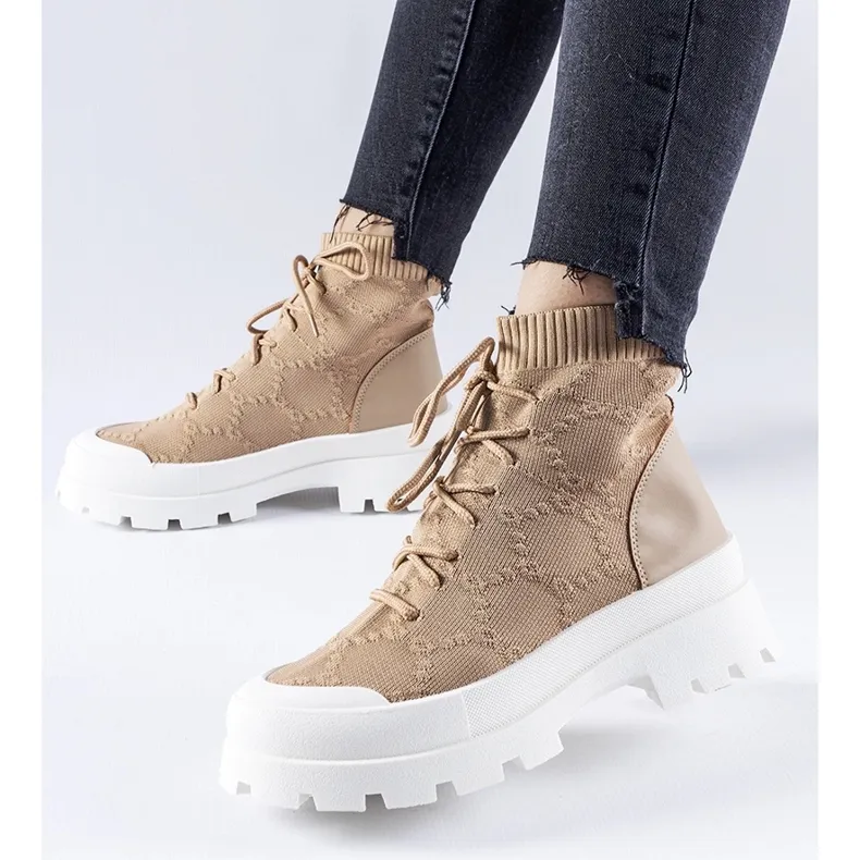 Brown Éric high-top sneakers