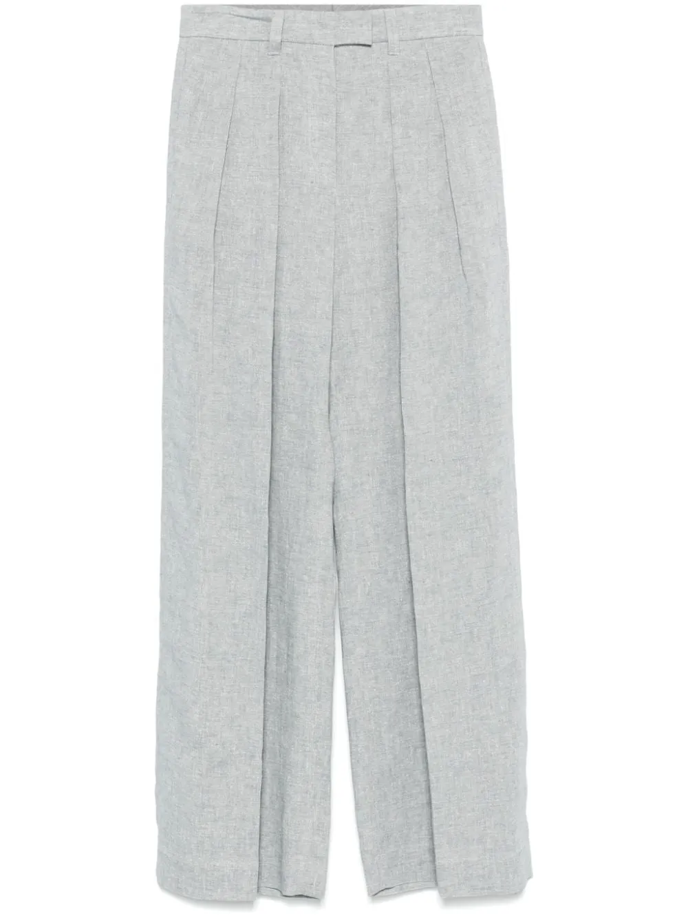 Brunello Cucinelli Linen Wide Leg Trousers