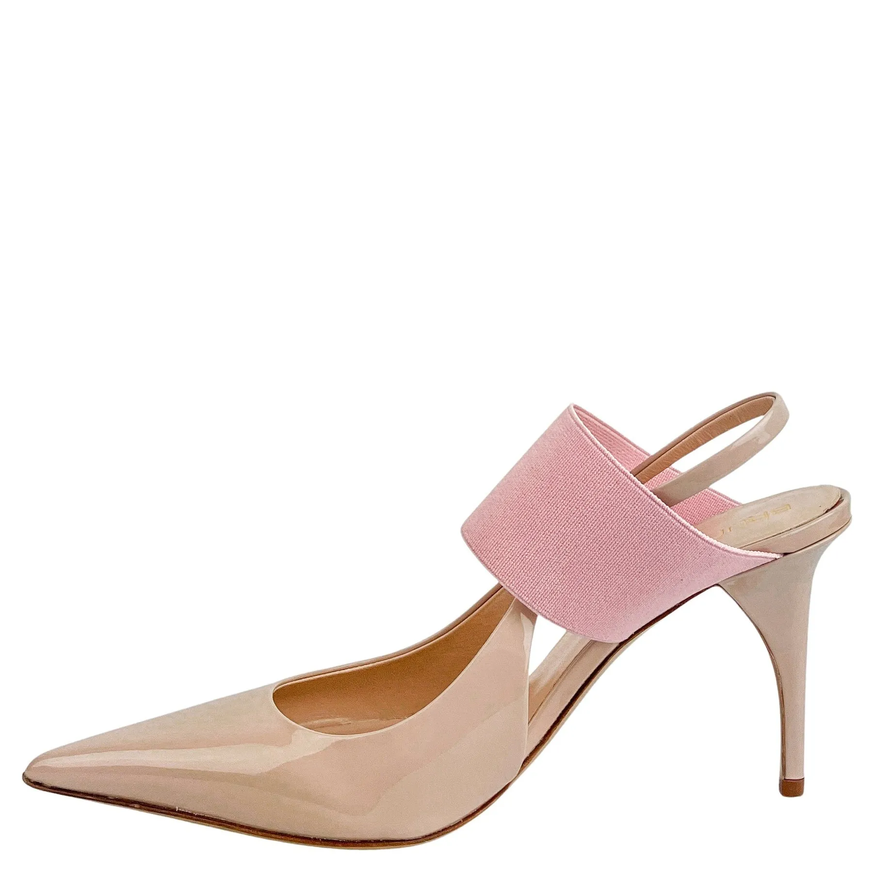 Bruno Frisoni Pointy Tonic Heels in Patent Nude