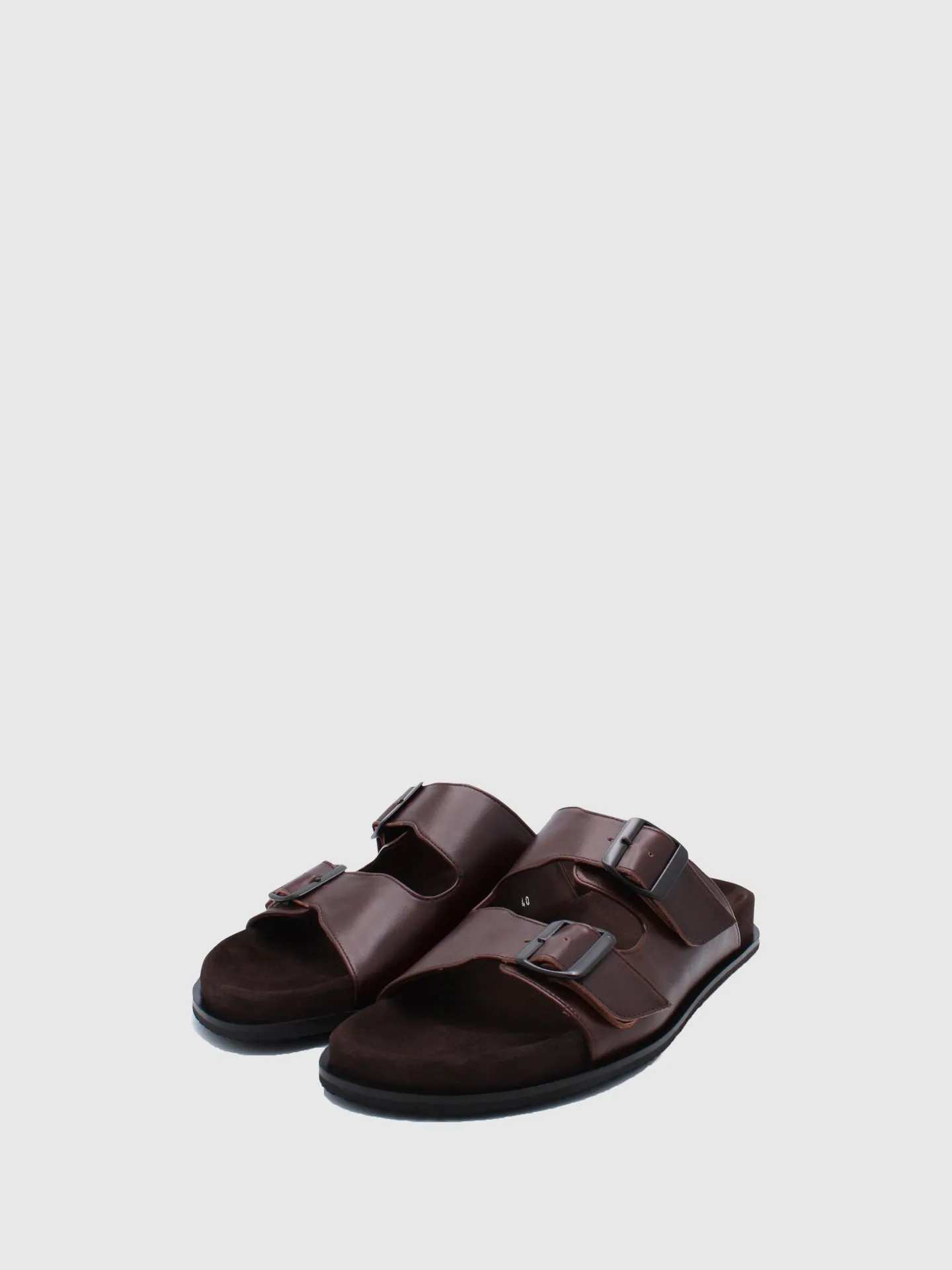 Buckle Mules Impact Cognac