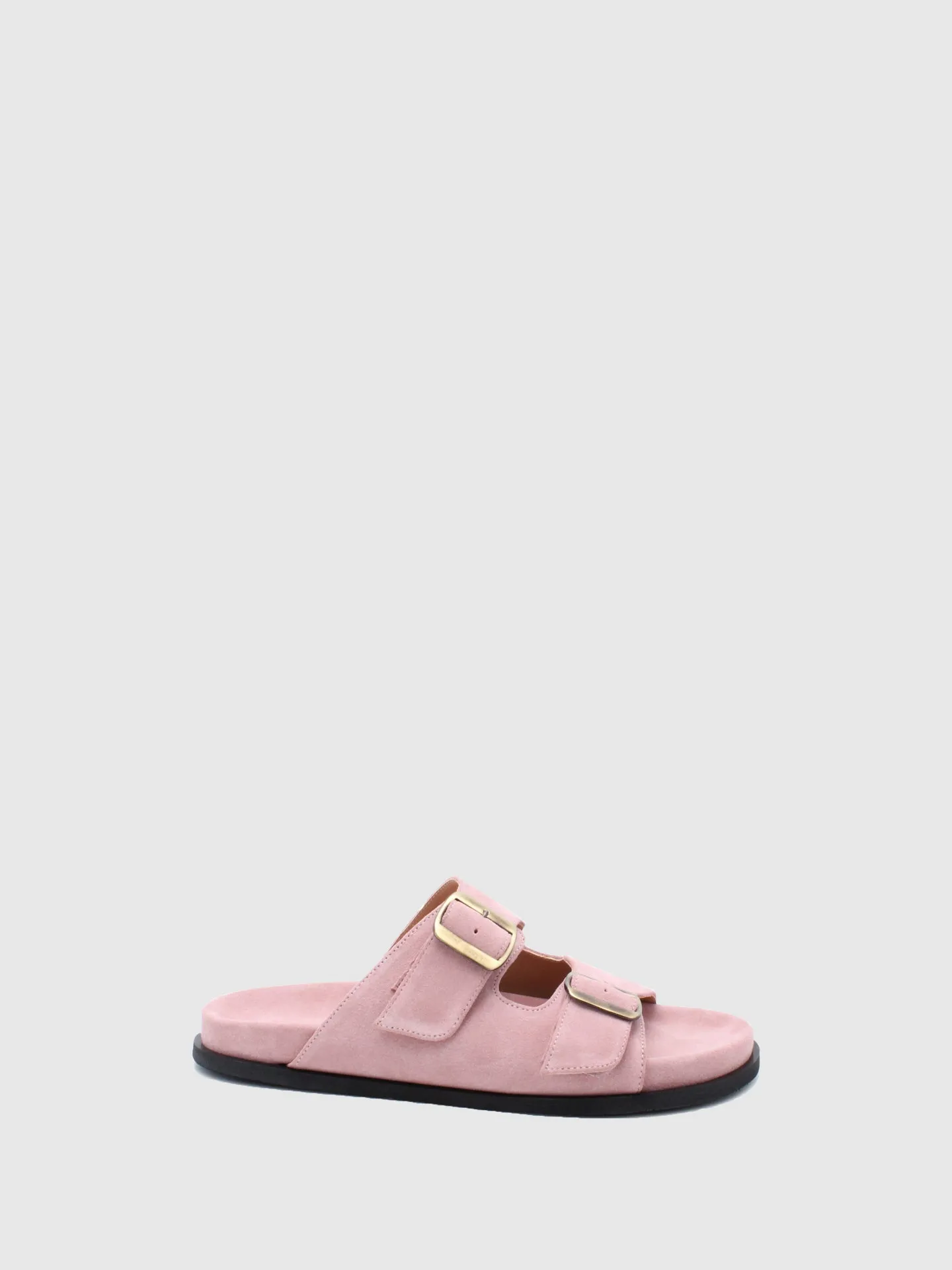 Buckle Mules Impact Pink