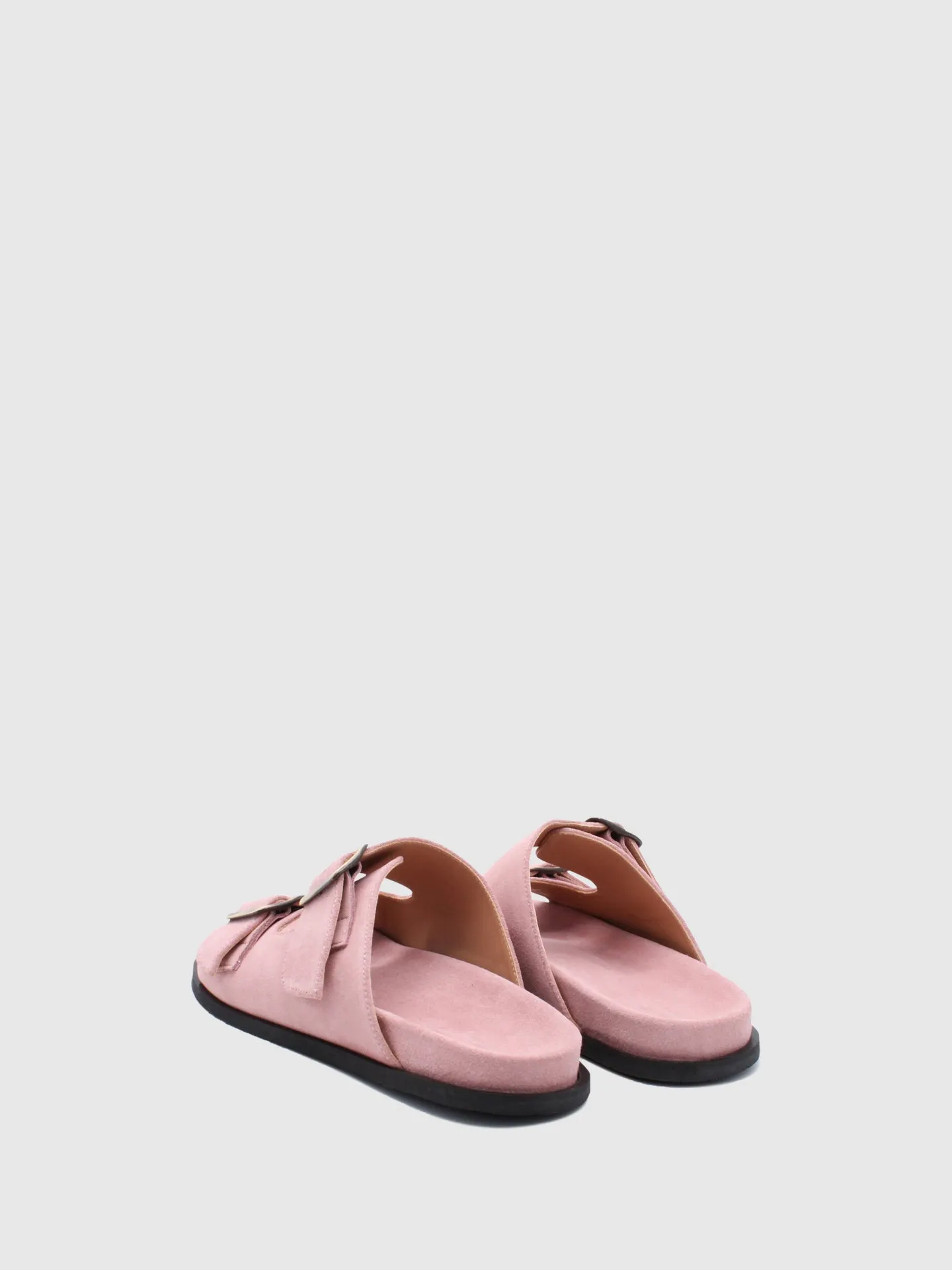 Buckle Mules Impact Pink