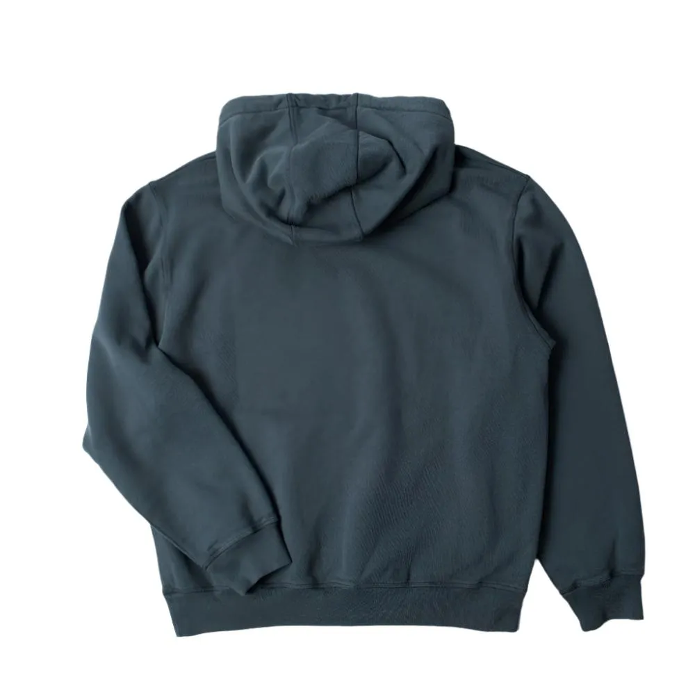 BY PARRA OVAL LOGO HOODED SWEATSHIRT // WASHED BLUE