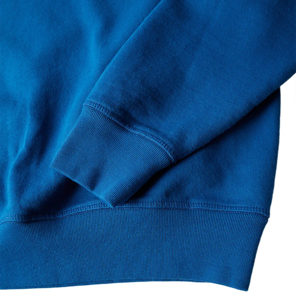 BY PARRA WHEEL CHESTED BIRD CREW NECK SWEATSHIRT // BLUE