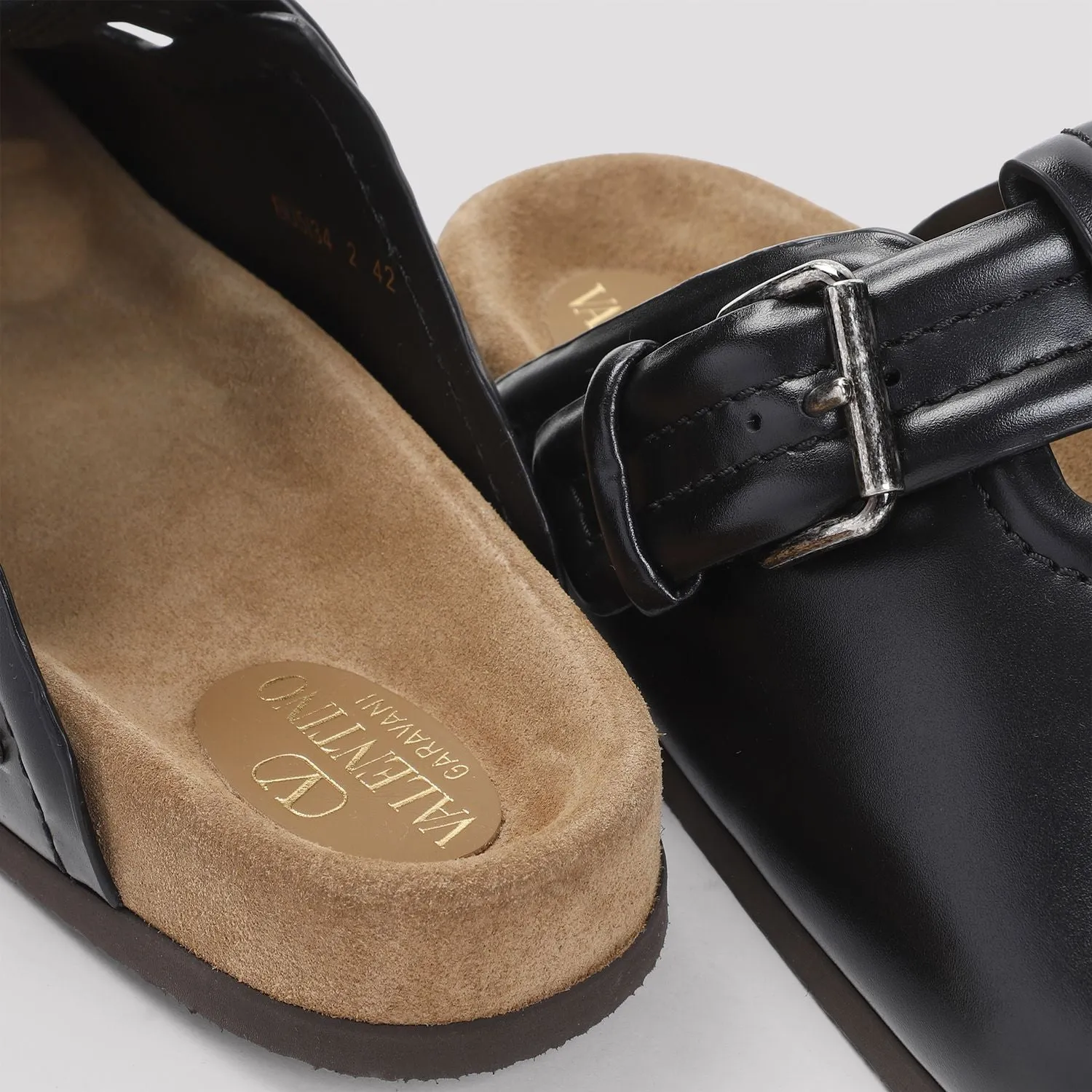 Stylish Calf Leather Mules