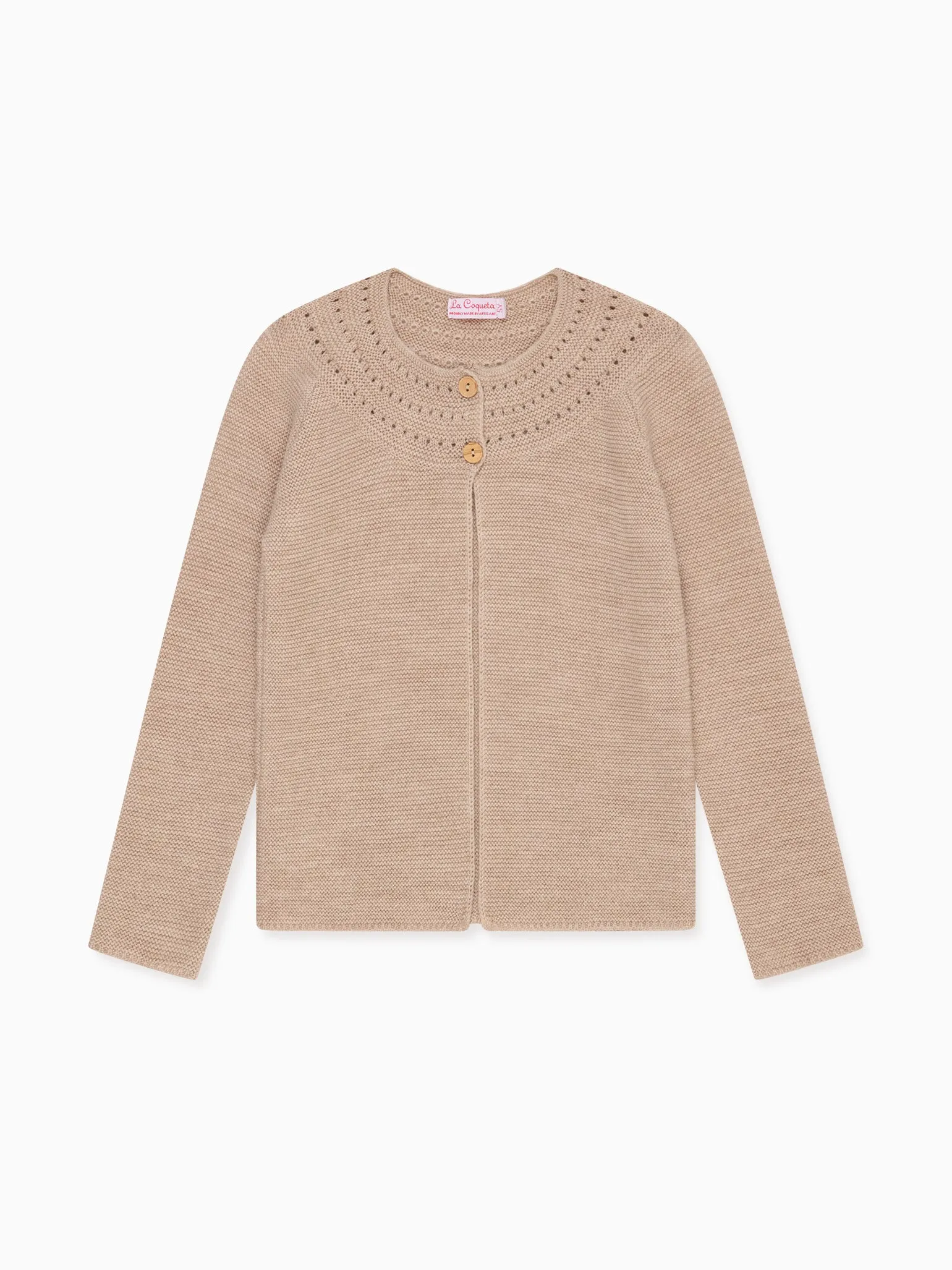 Camel Rima Merino Girl Cardigan