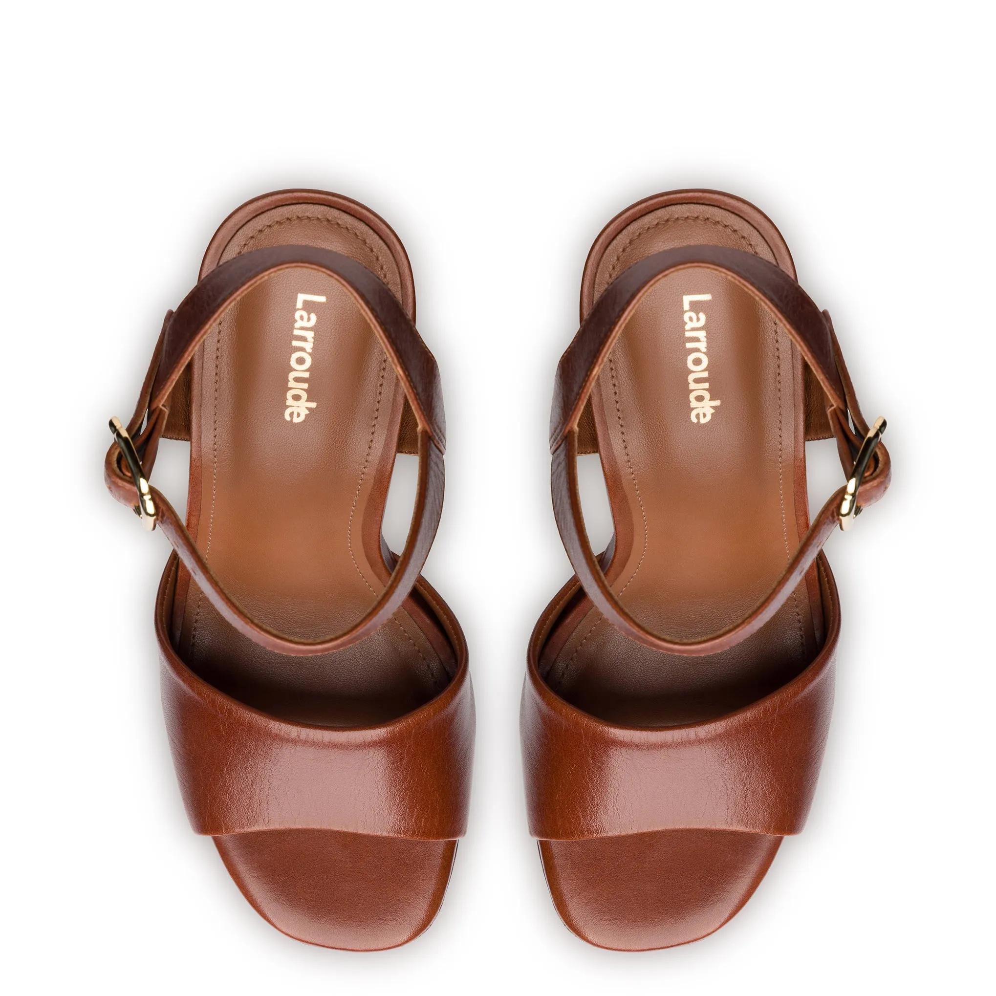 Caramel Leather Vanessa Platform Sandal