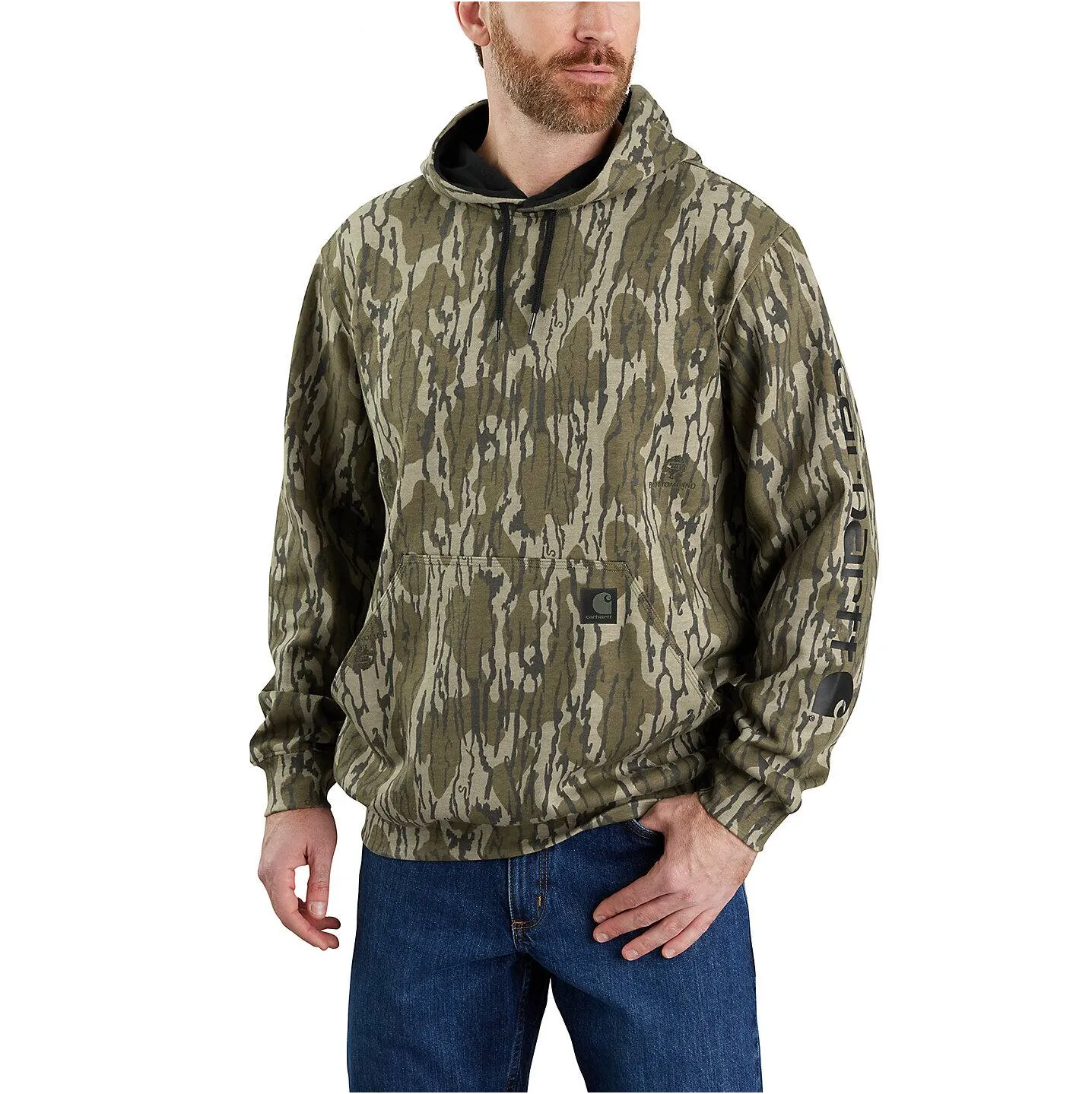 Carhartt Camo Graphic Sweatshirt - Loose Fit Midweight - Sleeve.