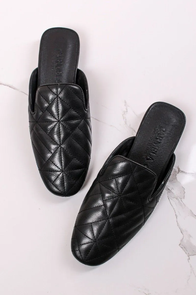 Carmela Black Mules