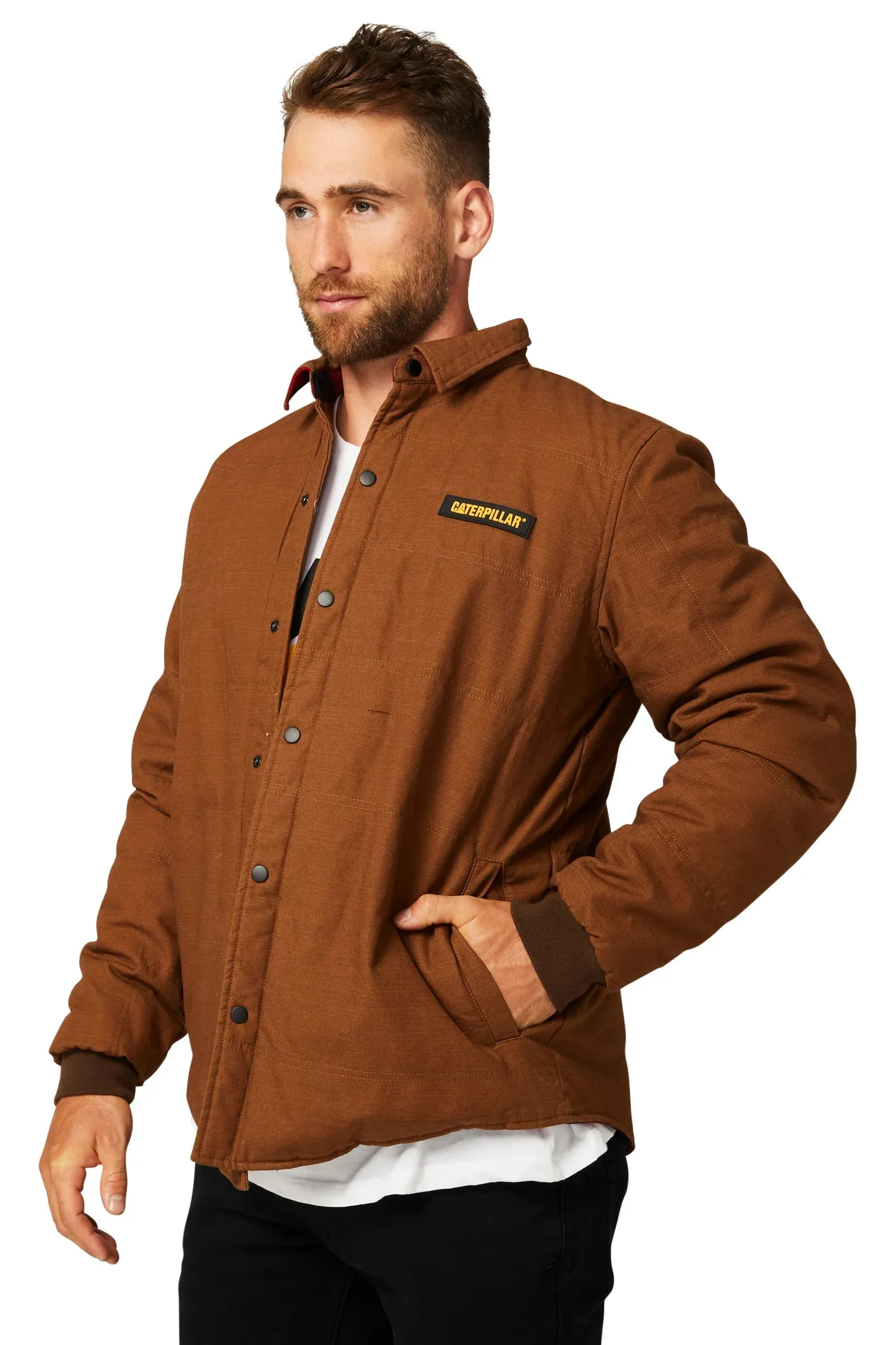 CAT Men's Foundation Overshirt Bison Clearance.