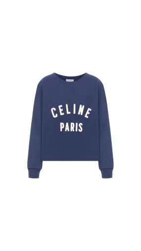 Celine Blue Logo Sweatshirt