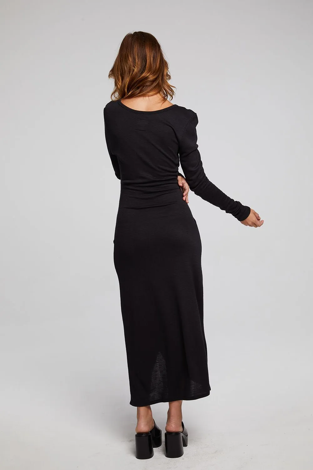 Chaser Harmony Black Midi Dress.