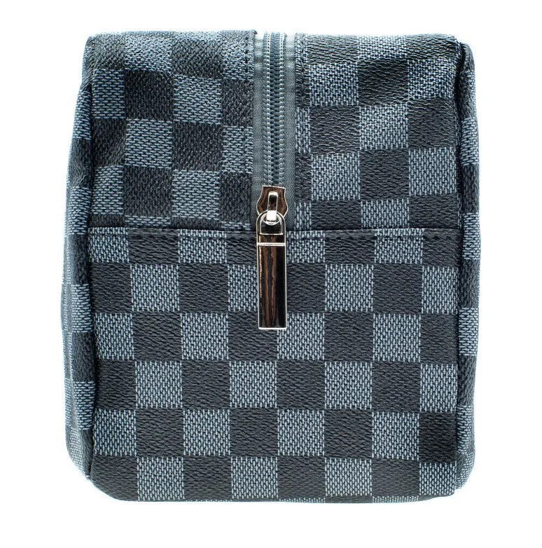 Checkered Men's Dopp Kit