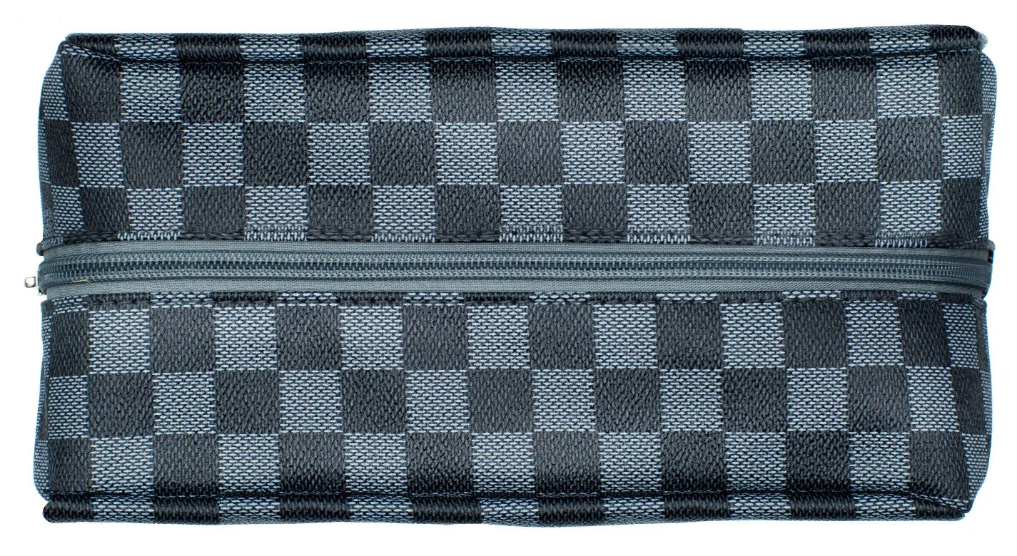 Checkered Men's Dopp Kit