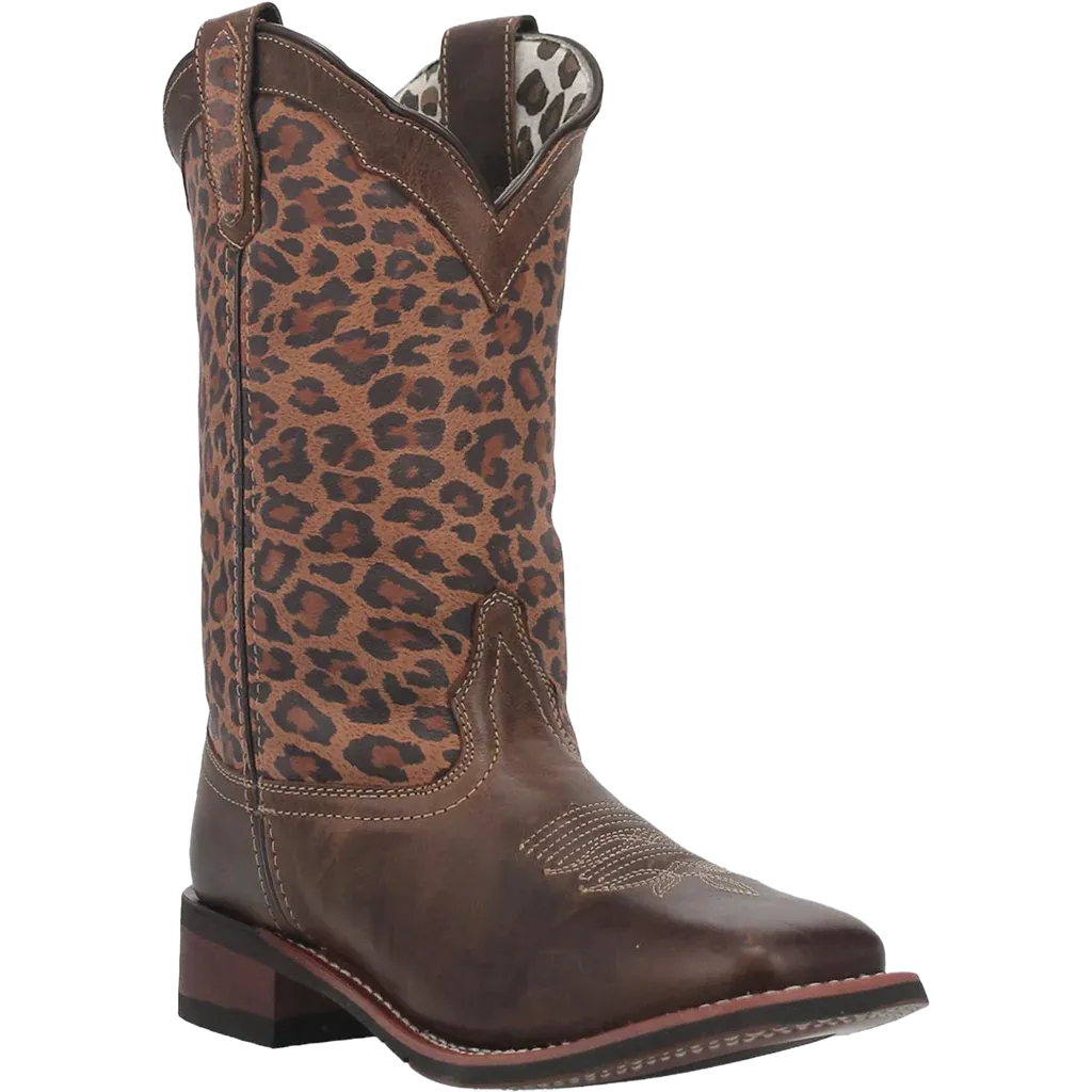 Chrissy Cheetah Square Toe: Cheeta Print Square Toe Boot