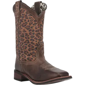 Chrissy Cheetah Square Toe: Cheeta Print Square Toe Boot