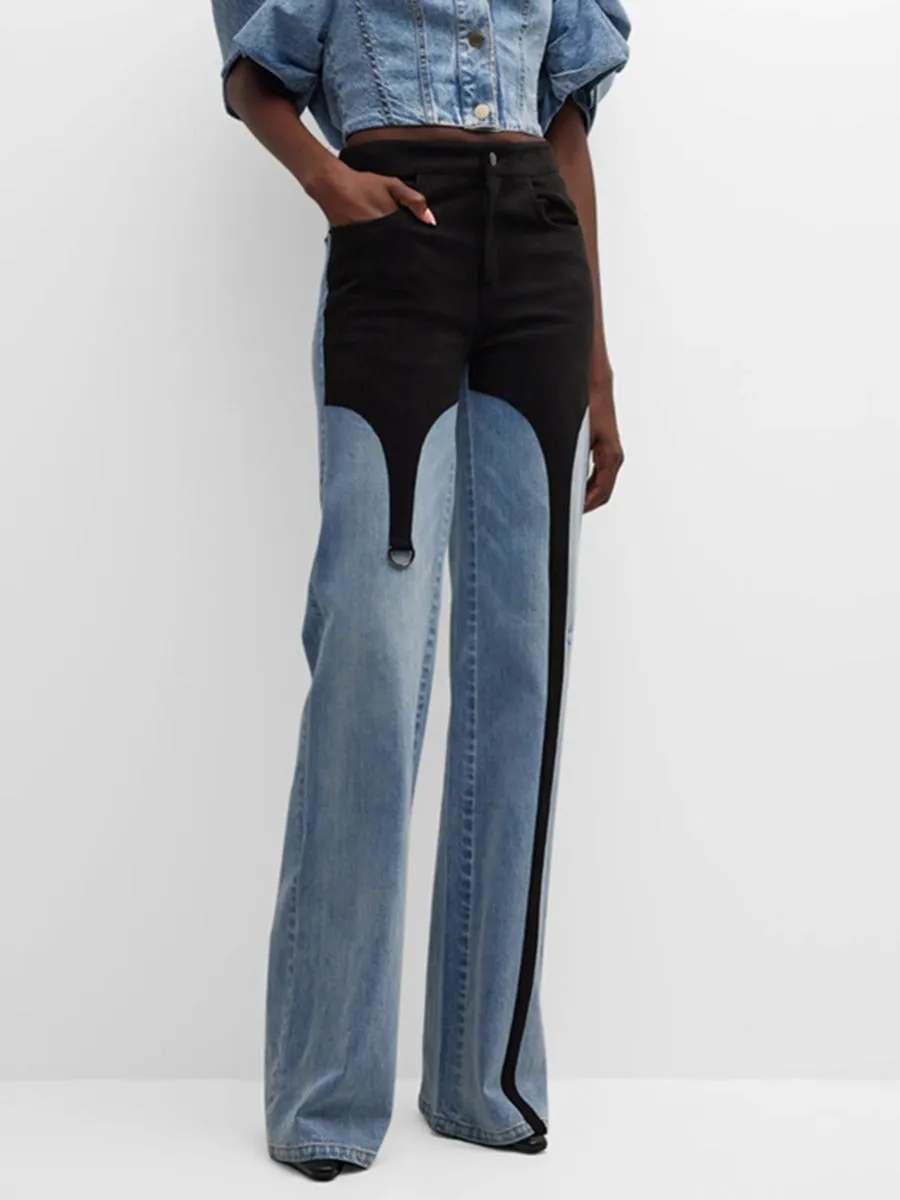 Straight Tube High Waisted Jeans