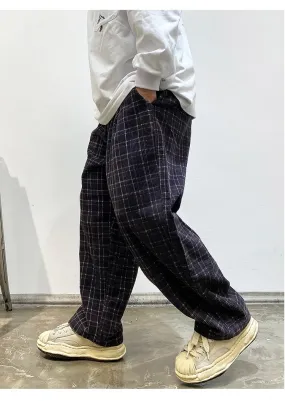 Corduroy Check Trousers