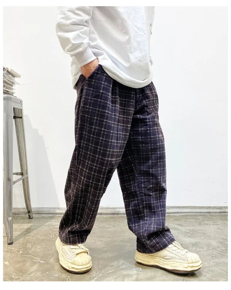 Corduroy Check Trousers