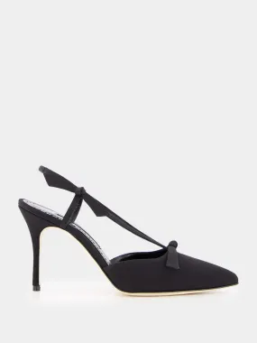 Crepe Chic Slingback 90mm Mules