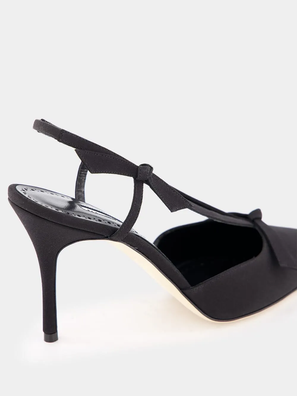 Crepe Chic Slingback 90mm Mules