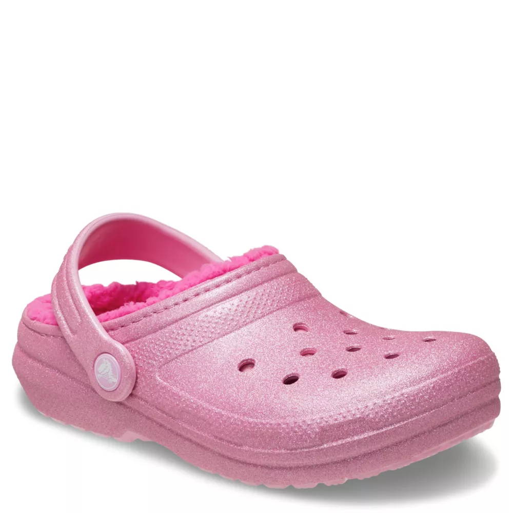 CROCS  GIRLS LITTLE-BIG KID CLASSIC LINED CLOG