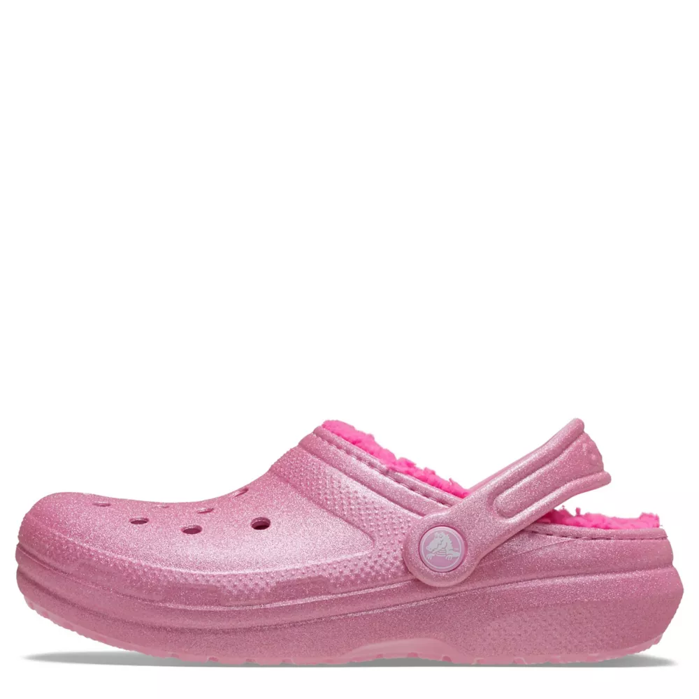 CROCS  GIRLS LITTLE-BIG KID CLASSIC LINED CLOG