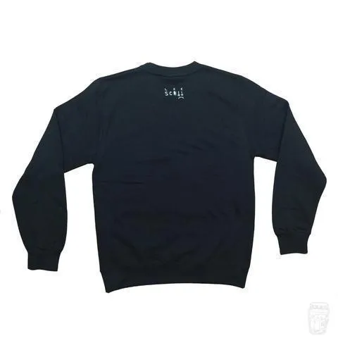 Jet Black 'Cross Face' Sweatshirt