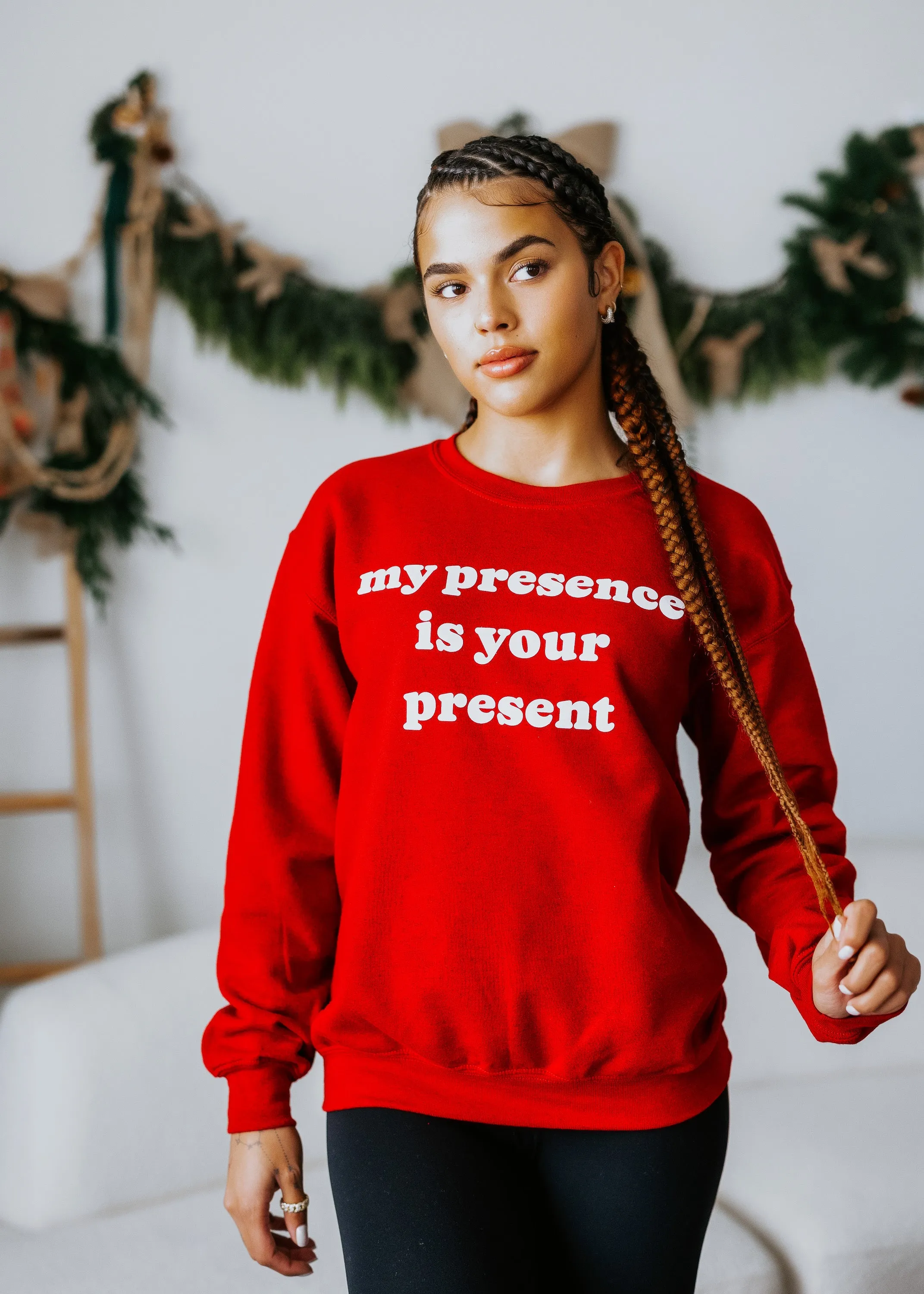 Curvy My Presence Graphic Sweatshirt