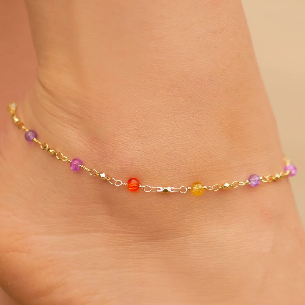 Cute Colorful Beads Anklet