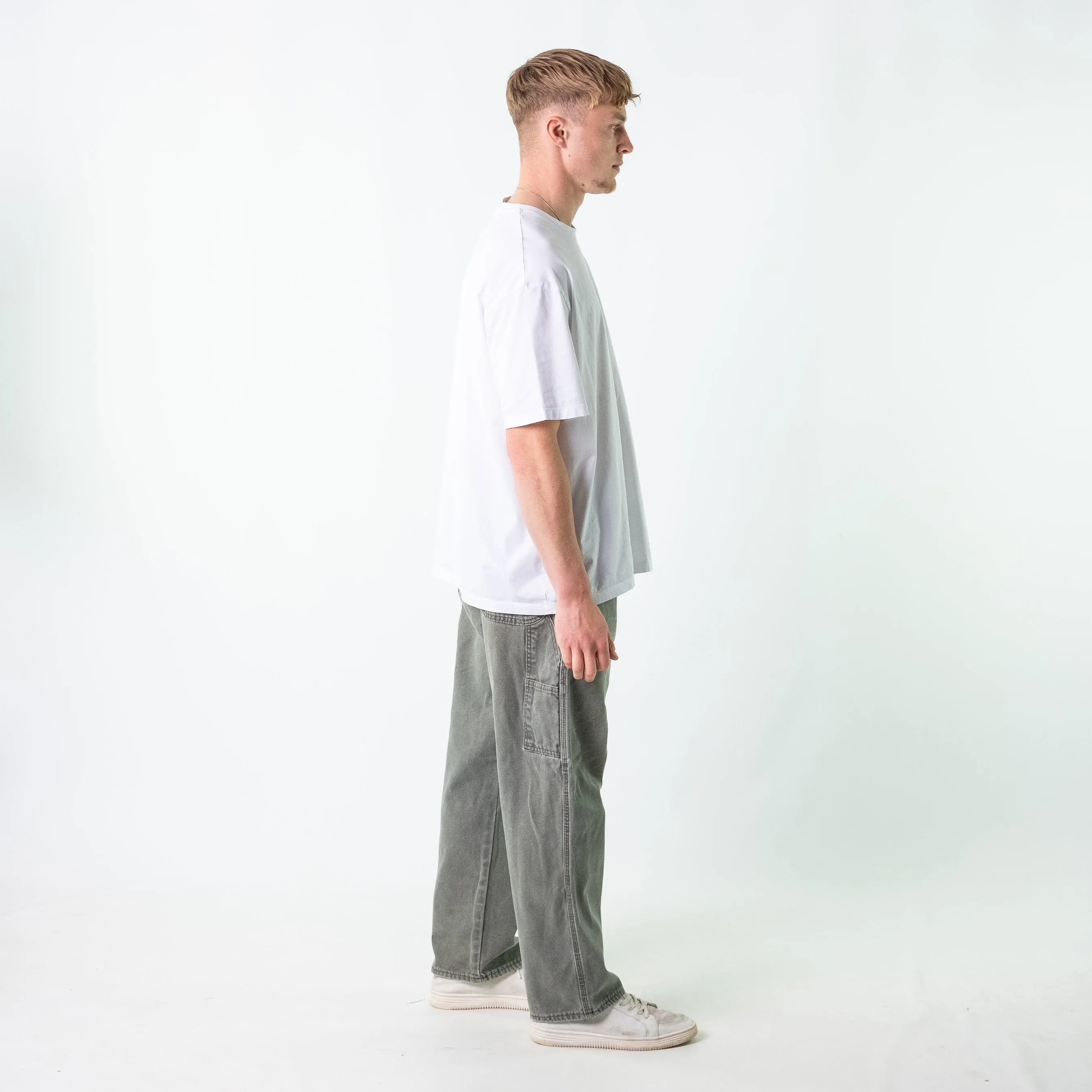 Dark Green 90s Dickies Denim Carpenter Jeans Baggy Pants (40x30)