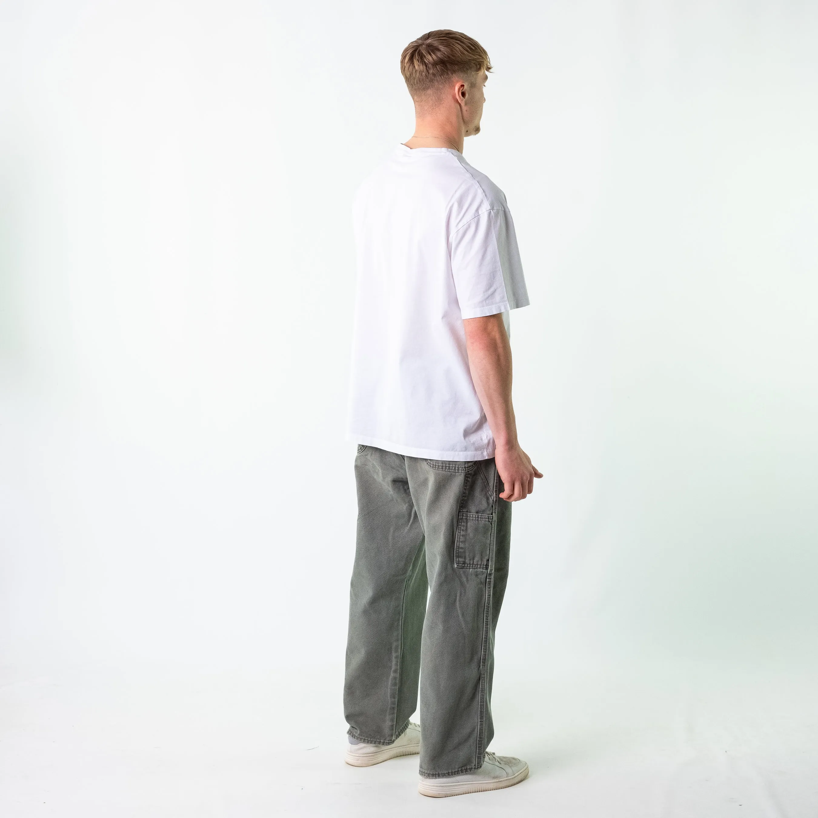 Dark Green 90s Dickies Denim Carpenter Jeans Baggy Pants (40x30)