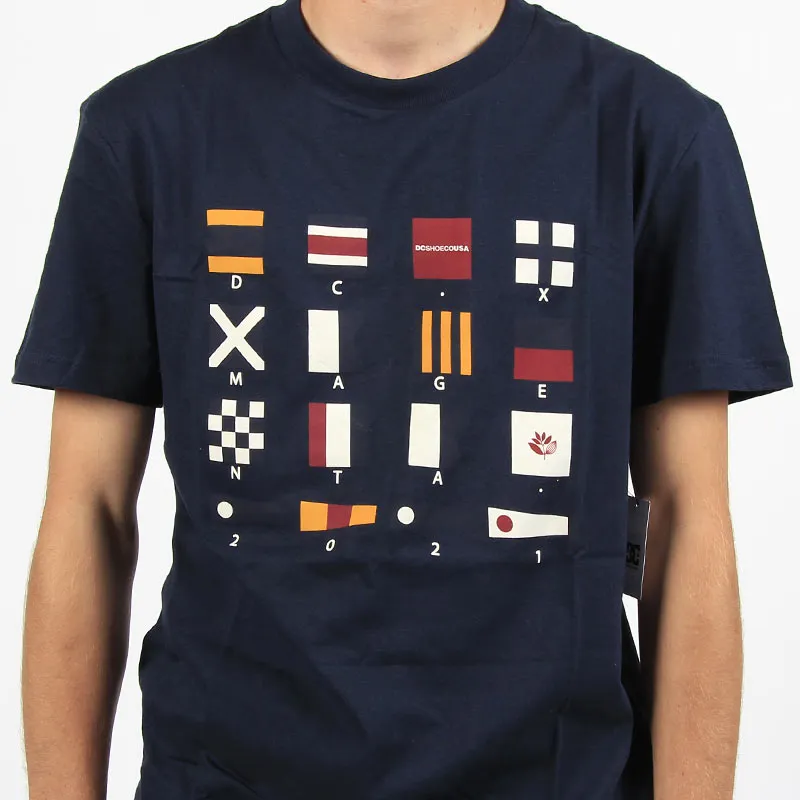 DC Shoes x Magenta Flags Tee Navy