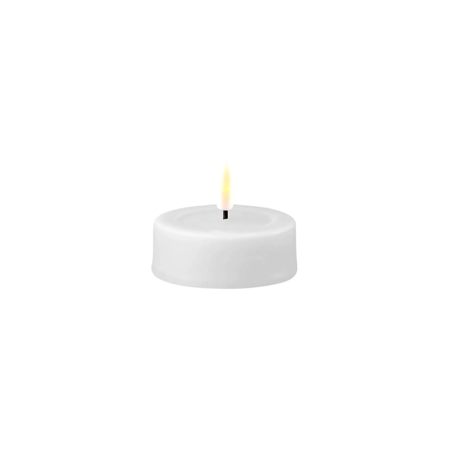 Deluxe 2-Piece Tealight LED Candle 4.1cm x 4.5cm - White