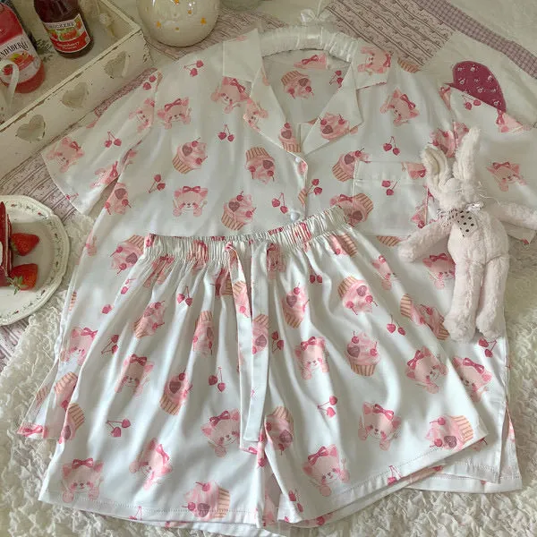 dessert bear pyjamas set