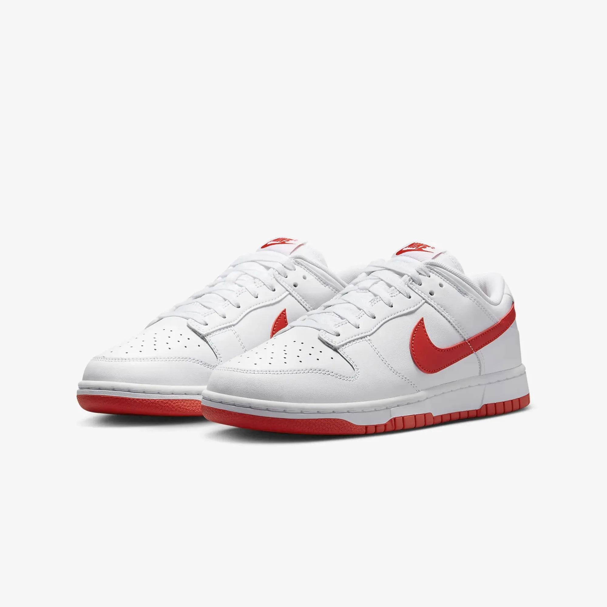 Dunk Low Retro White Picante Red