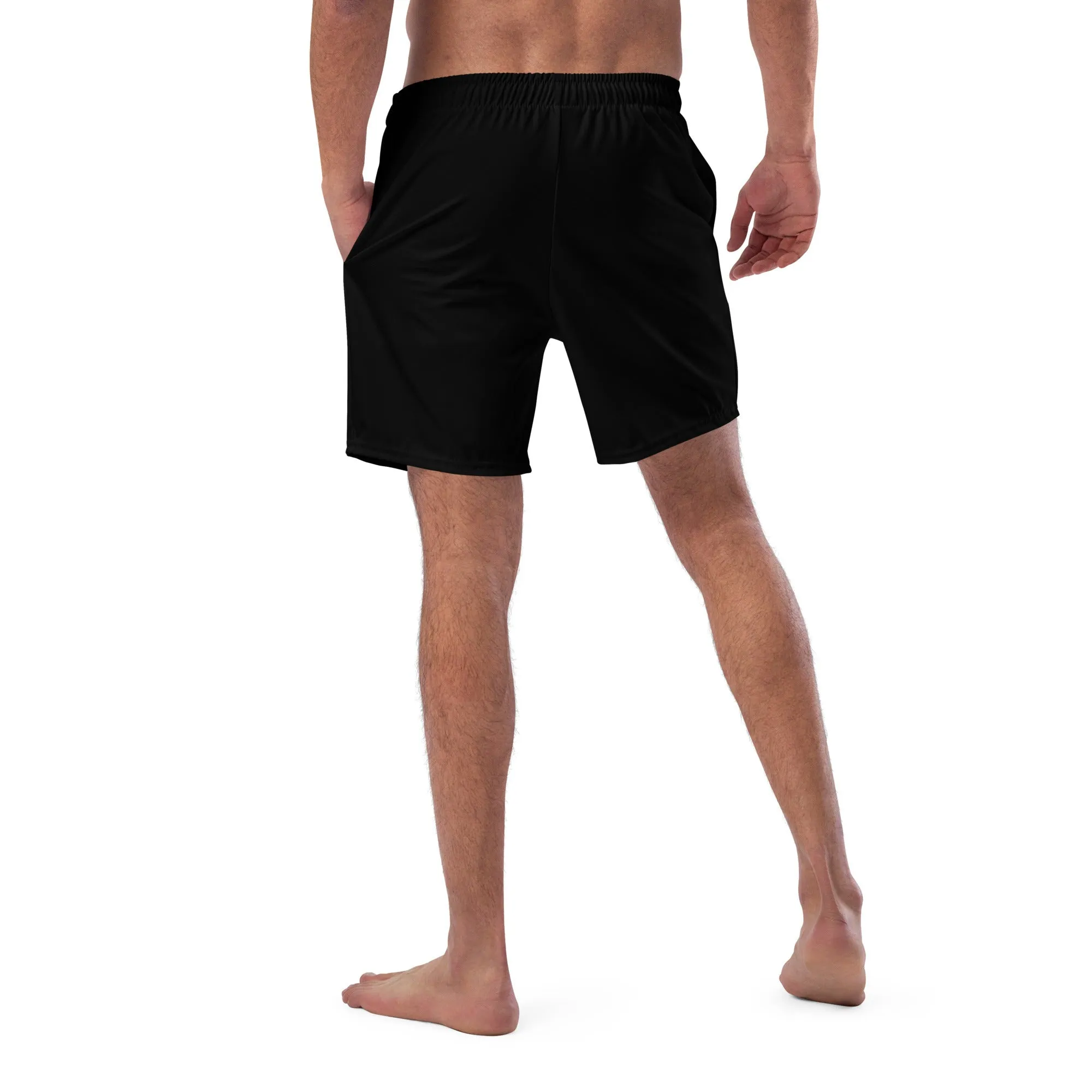 Men's Eco-Friendly Black Swim Trunks