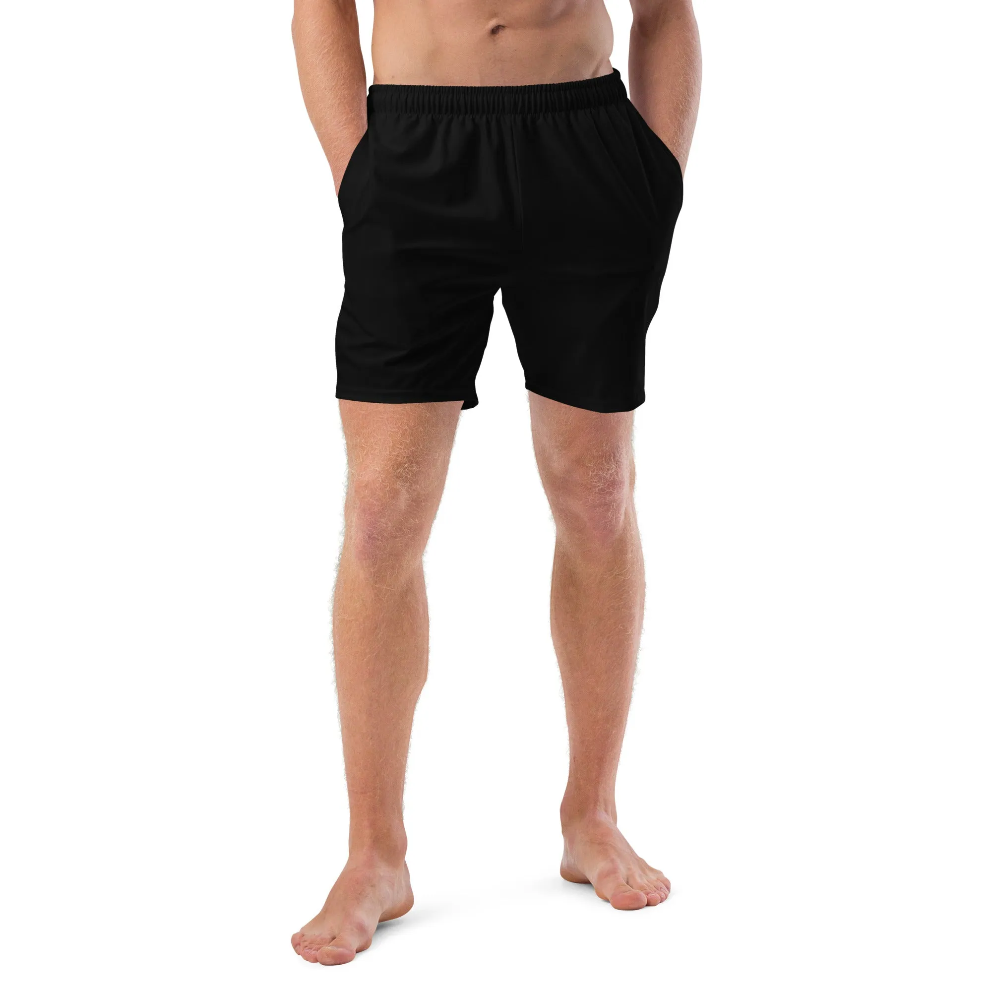 Men's Eco-Friendly Black Swim Trunks