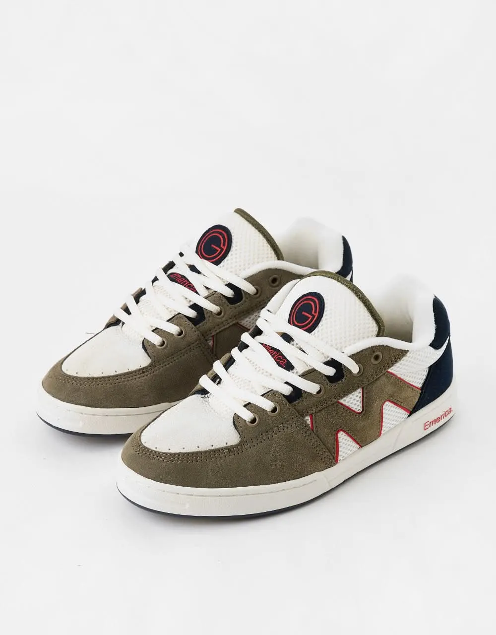 Emerica OG-1 Skate Shoes - Olive/Tan