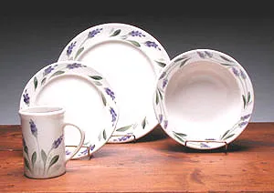 Emerson Creek Pottery Lavender Dinner Set - Made in America