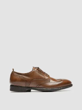 EMORY 015 - Brown Leather Derby Shoes