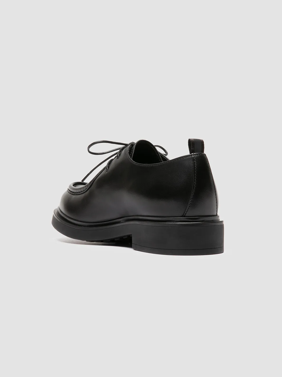 ENGINEER 002 - Black Leather Derby Shoes