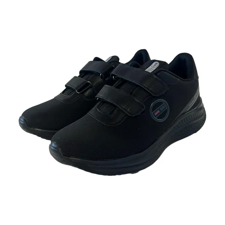 Men's Nero Sneakers with Strap by Enrico Coveri