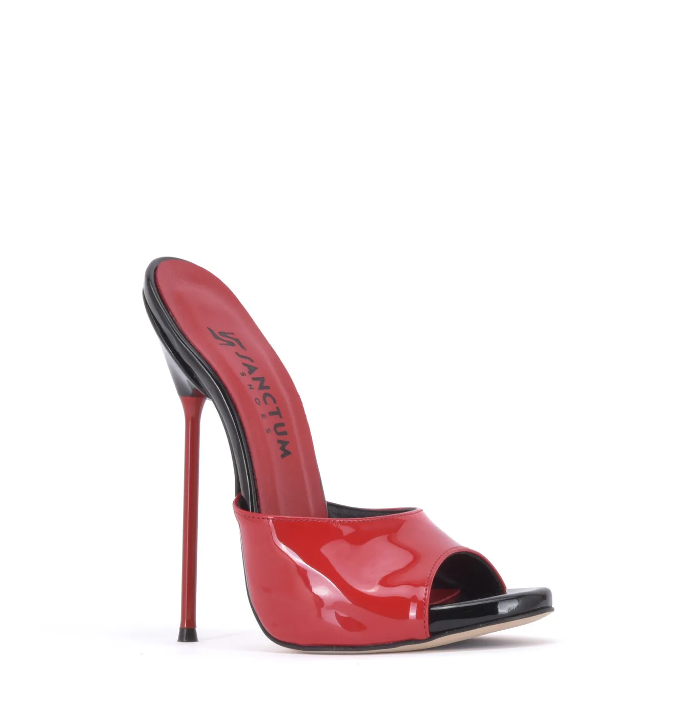 Extreme high Italian mules MAIA with metal needle heels