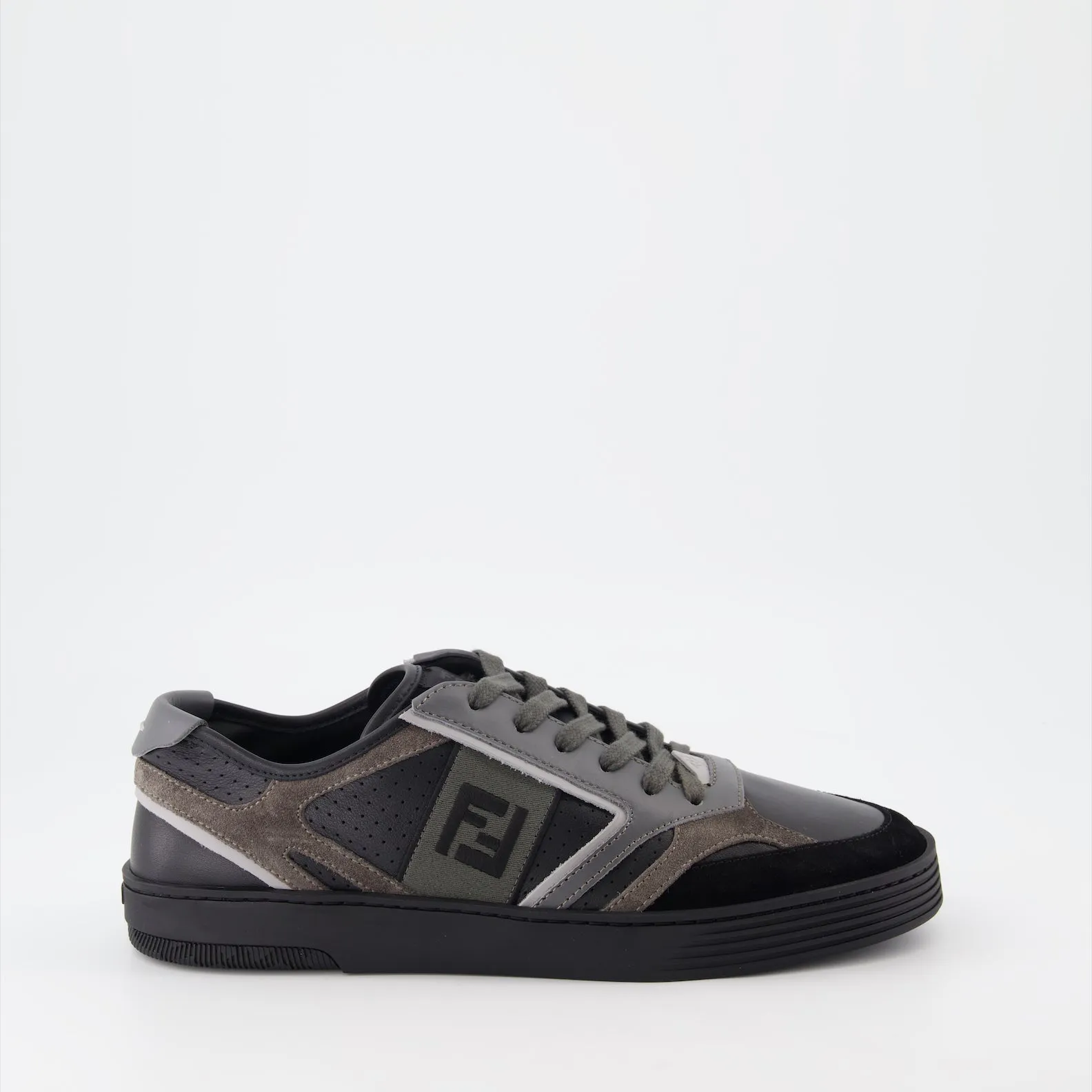 Fendi Step Leather Sneakers