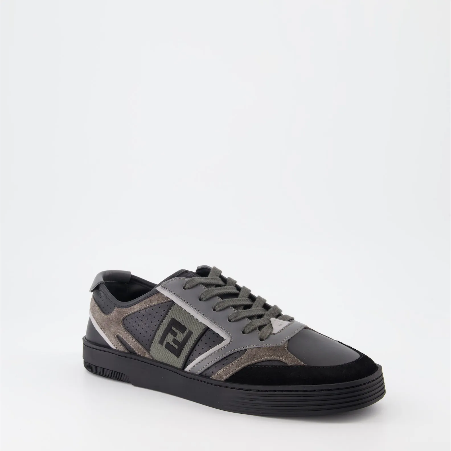 Fendi Step Leather Sneakers