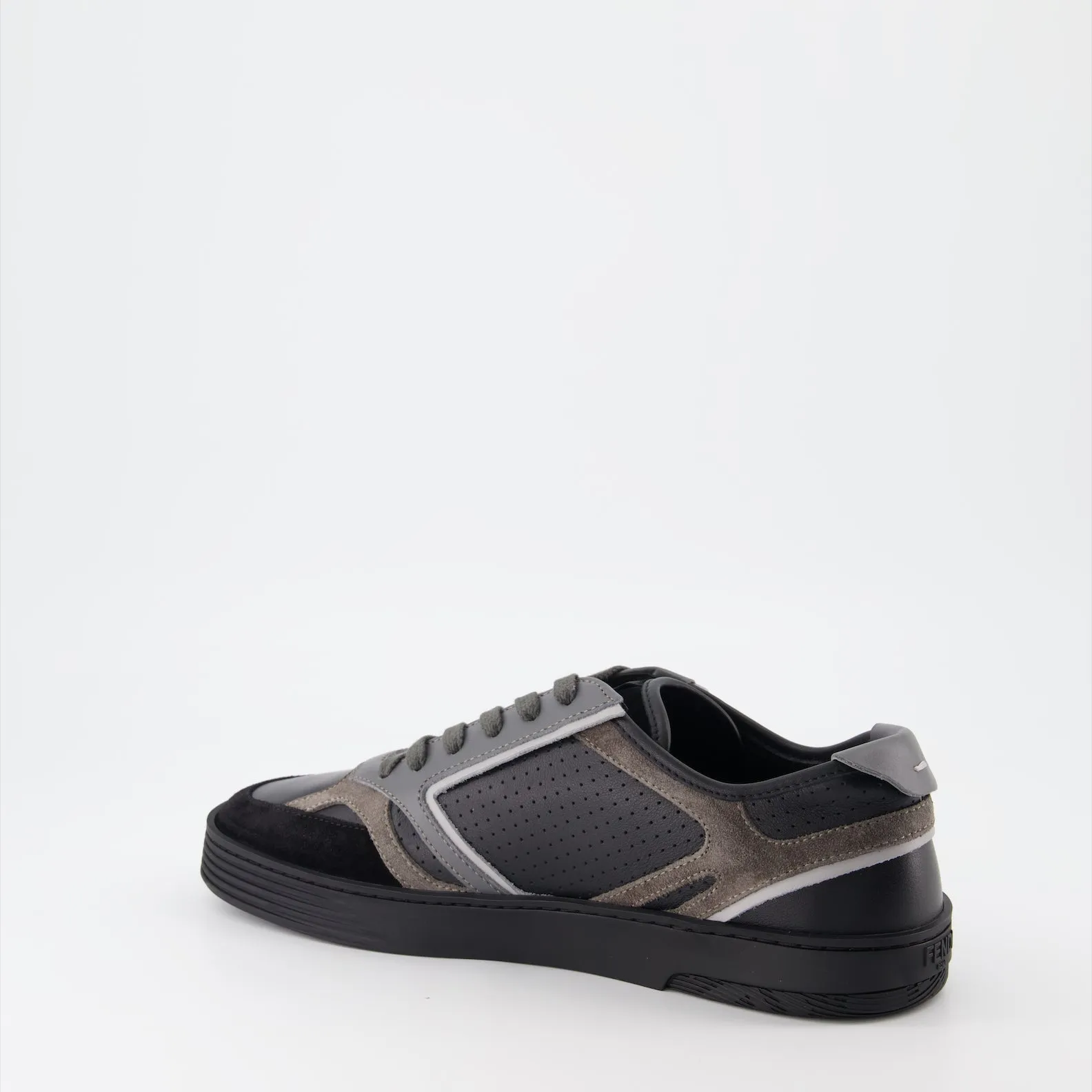 Fendi Step Leather Sneakers