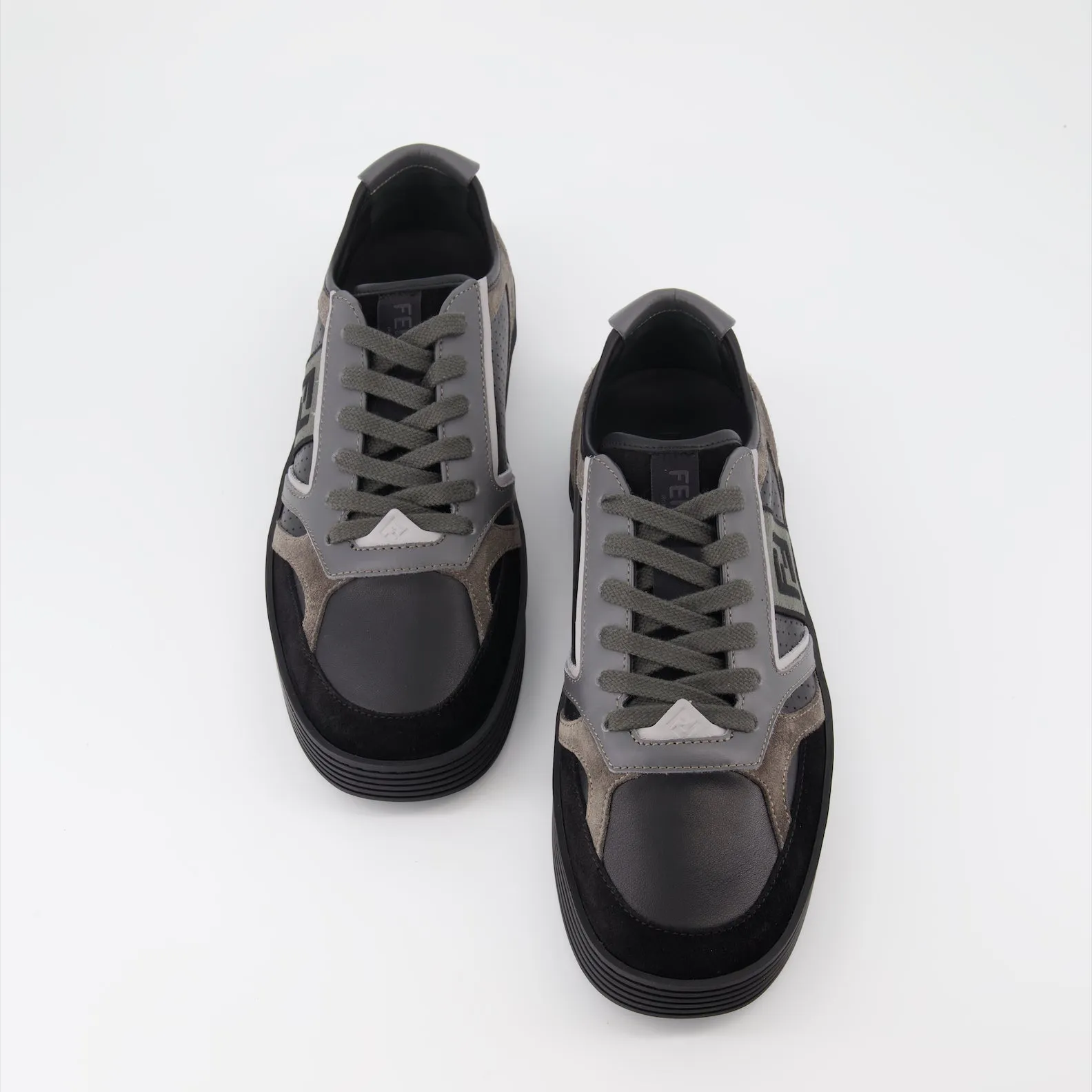 Fendi Step Leather Sneakers